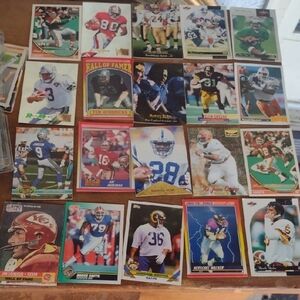Vintage Football Trading Cards Collection